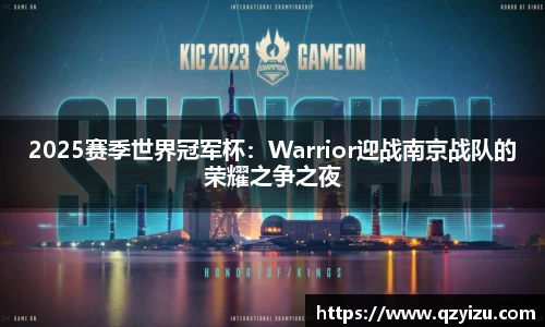 2025赛季世界冠军杯：Warrior迎战南京战队的荣耀之争之夜